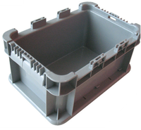 Caisse mobile empilable en plastique, stockage plastique, valise de transport, vente en gros