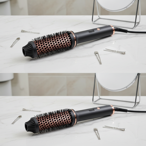 Brosse chauffante électrique professionnelle personnalisée la plus vendue avec écran LCD et chauffe rapide pour coiffure – Vente en gros - Product Image 2