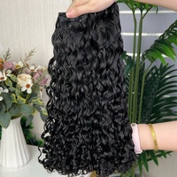 Extensiones de Cabello Románticas SDD, 100% Cabello Humano, Color Natural 1B