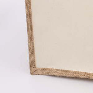 Factory Direct Sales Custom Logo Blank Canvas <strong>Wholesale</strong> Cotton <strong>Jute</strong> Lady Fashion Waterproof All Seasons Custom Closure <strong>Bags</strong> - Product Image 6