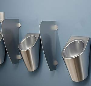 Tùy chỉnh kích thước 304 thép không gỉ BồN TiểU Divider nhà vệ sinh phân vùng phòng tắm công cộng BồN TiểU Divider cho nhà vệ sinh bệnh viện bền - Product Image 3