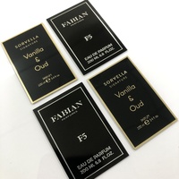 Stiker Perekat Aluminium yang Dapat Disesuaikan untuk Botol Parfum, Hasil Akhir Metalik Emas, Merek Label Pribadi, Kerajinan Lilin, Bingkai Foto
