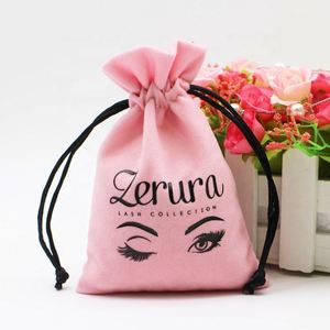Bolsa de Joyería de Terciopelo con Cordón y Logotipo Personalizado, Bolsa de Regalo Textil para Joyería - Product Image 4