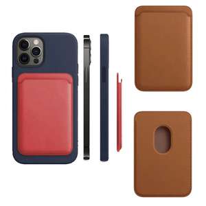 Biểu Tượng Tùy Chỉnh PU Da ID Thẻ Nam Châm Ví Từ Điện Thoại Di Động Phụ Kiện Cho <span class=keywords><strong>Iphone</strong></span> 11 12 13 14 15 16 Pro Max" - Product Image 3