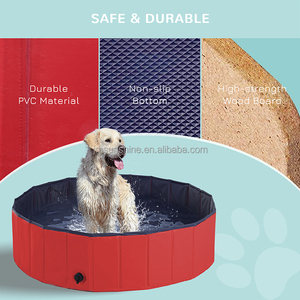 Sunshine Oversize Large Round 120x30cm PVC Plastic Portable Foldable <strong>Dog</strong> <strong>Paddling</strong> <strong>Pool</strong> Outdoor Use - Product Image 3