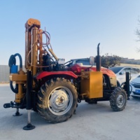 Tracteur d'occasion BDM, foreuse de puits d'eau DTH portable montée sur camion, moteur diesel, boîte de vitesses, roulement, pompe, profondeur max. 200m, 50 CV, capacité de levage 12T