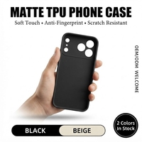 Casing Ponsel Anti-Sidik Jari Matte Soft TPU untuk 17 Pro Max Slim Fit Anti-Selip Penutup Belakang Tahan Guncangan Perlindungan 360