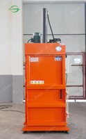 Presse à balles carrées hydraulique automatique pour déchets de carton et canettes en aluminium, petite presse verticale à moteur, haute productivité