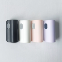 Batterie externe capsule 3-en-1 avec support de téléphone et affichage numérique, double tête, câble intégré, 4000/5000 mAh