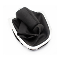 Poignée de levier de vitesses en cuir 5 vitesses avec soufflet pour Renault Clio 2 II Megane 2 II Kangoo – Nouveaux accessoires intérieurs pour voiture