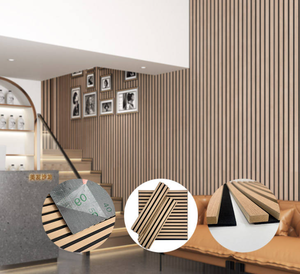 Pannelli Acustici in Legno Moderni - Pannelli Fonoassorbenti Ecologici per Camera da Letto, Soggiorno e Uso Esterno - Product Image 5