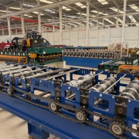 Machine de formage à froid entièrement automatique pour tuiles de toiture en acier double couche, avec contrôle PLC, engrenages, roulements, moteur et pompe pour toiture IBR