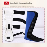Attelle de cheville en plastique et nylon en stock, correcteur de pied tombant, support de pied pour inversion/eversion, protection contre les fractures et entorses, type plâtre