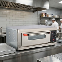Four électrique professionnel à 1 niveau pour boulangerie, four industriel avec plateau amovible, four à pizza commercial pour boulangerie