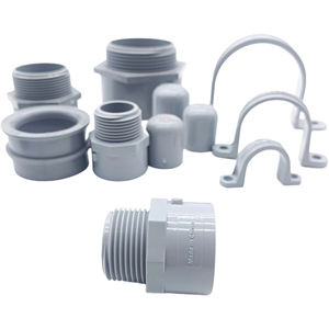 1/2in PVC nam thiết bị đầu cuối Adapter PVC nam chủ đề bộ chuyển đổi ống Phụ Kiện Điện nhựa PVC điện ống dẫn kết nối - Product Image 2