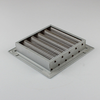 Grille de ventilation flexible rectangulaire en aluminium pour CVC, anti-corrosion, pour gymnase et couvercle de sortie d'air de climatiseur extérieur