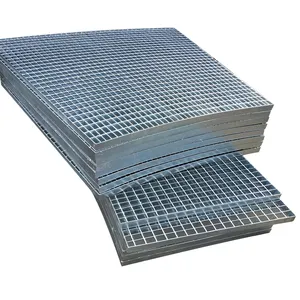 High quality carbon steel Hot-dip galvanized rainwater drainage trench cover steel grating stainless steel grating