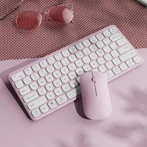 CE FCC ROHS Rechargeable Ergonomic 2.4Ghz Dual Mode 78 Keys Bluetooth Computer Wireless Keyboard And Mouse Combo