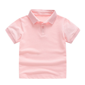 Grande Vente Nouveau Style Été Enfants Garçons Filles Polos pour Enfants Logo Personnalisé Vierge T-Shirts Unis Polos pour Enfants - Product Image 5