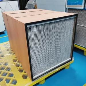 Tamanho personalizado hepa fácil retrofit air purifier filtro fluxo laminar merv 18 poeira hepa filtro folha filtro h13 h14 classe