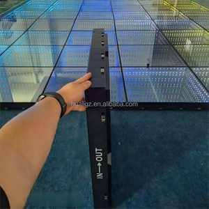 Panel lantai dansa <span class=keywords><strong>LED</strong></span> cermin 3D 50*50cm, lampu bata menyala magnetik pasokan pabrik untuk panggung pesta pernikahan - Product Image 3