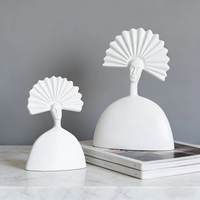 Figurine de chef Art Déco en résine, artisanat, motif scénique, forme irrégulière, décoration d'intérieur, article de luxe pour anniversaire