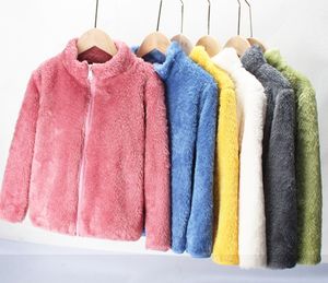 남여공용 키즈 양면 양털 아웃웨어 가을 겨울 캐주얼 지퍼 클로저 두꺼운 상의 아기에게 편안한 면 소재 - Product Image 6