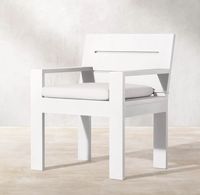 Ensemble de salle à manger d'extérieur de luxe moderne en alliage d'aluminium durable résistant aux intempéries pour hôtel, villa, jardin et patio - Table et chaises imperméables