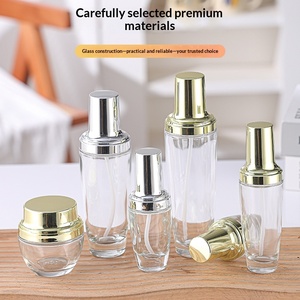 Nouvel ensemble de flacons cosmétiques <span class=keywords><strong>en</strong></span> <span class=keywords><strong>verre</strong></span> portables avec pompe à lotion, flacons de sérum, pots à crème et flacons de fond de teint - Product Image 2