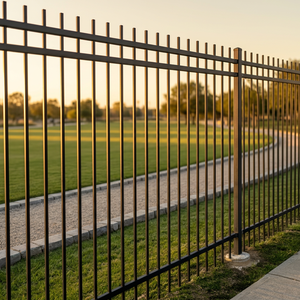 Clôture <span class=keywords><strong>tubulaire</strong></span> en acier galvanisé économique avec finition antirouille pour jardins, balcons et maisons - Conception 3D personnalisable - Product Image 3