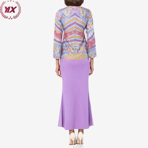 Haute qualité confortable dames robe élégante sirène à manches longues Kurung <span class=keywords><strong>Batik</strong></span> caftan décontracté crêpe pour les achats en ligne d'été - Product Image 3