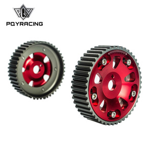 ชุดเฟืองแคมชาฟท์ปรับได้ Poyracing สำหรับ Toyota 3S-GTE MR2 Celica Caldina สีแดง อะลูมิเนียม อะไหล่แต่ง - Product Image 1
