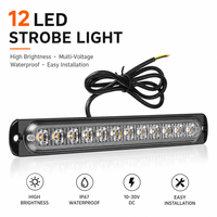 12LED 12-24V Bernstein Blau Rot Weiß Zweifarbiges Stroboskop Blinkende Blinker Warnleuchte Seitenmarkierungsleuchte für Auto LKW Lastwagen