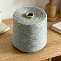 2# Grey 16S 100% Polyester Yarn Raw Pattern Recyclable Thick & Wear Resistant for Sewing Workwear & Home Textile Knitting
