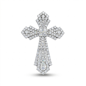 CUSTOM SILVER 14K GOLD PLATED VS QUALITY LAB GROWN CVD DIAMOND CLASSIC ENGAGEMENT GIFT LUXURY SWEATER <b>CHAIN</b> NECKLACE PENDANT - Product Image 1