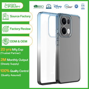Soonleader Gradient Hybrid Clear Frosted Translucent TPU Hard PC Matte Back Cover Phone Case pour OPPO Reno 13/13 Pro Model - Product Image 1
