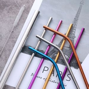 Customized Colorful Stainless Steel 304 <b>Metal</b> Drinking <b>Straws</b> Set Reusable Travelware with Protective Case - Product Image 4