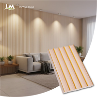 Panneau mural 3D cannelé moderne en PS - Lambris écologique en charbon de bois pour accents intérieurs de luxe, décoration de plafond, étanche