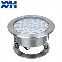 Projecteurs LED submersibles DMX RDM RGBW blanc chaud pour fontaines et piscines, étanches IP68, en acier inoxydable 304, pour extérieur
