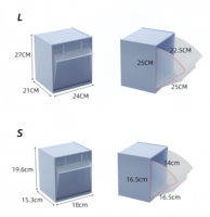 Bacs médicaux empilables inclinables en plastique ABS, bacs muraux transparents à bascule pour l'utilisation en stockage dans les hôpitaux, les cabinets dentaires et les pharmacies