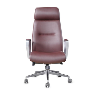Silla de Oficina, Silla Giratoria de Cuero Cómoda y Relajante, Muebles de Aluminio, Silla Giratoria Moderna MAC Fija - Product Image 2