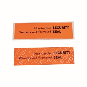 Customized Warranty <b>Sticker</b> Void if Tampered Cosmetic <b>Color</b> Box Packaging Sealing Void <b>Sticker</b> - Product Image 3