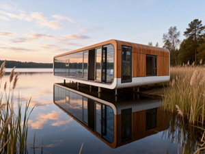 Capsula Abitativa Dinamica con Sistema di Moduli Collegabili per Case Futuristiche Residenziali e Commerciali di Forma Speciale - Product Image 2