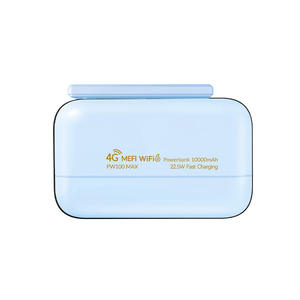 PW100 MAX 4G MiFi <span class=keywords><strong>Hotspot</strong></span> พาวเวอร์แบงค์ 10000mAh ชาร์จเร็ว 22.5W Wifi 6 แบบพกพา 4g Lte Router พร้อมช่องใส่ซิมการ์ด - Product Image 2