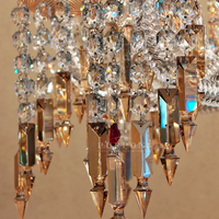 Lustre en cristal de luxe avec tuyau courbé en plomb, de haute qualité, pour la décoration de la maison, des hôtels, des villas et des salons.