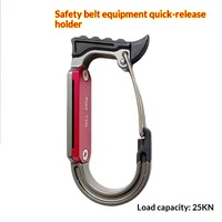 Nouvelle ceinture de sécurité extérieure à dégagement rapide pour l'alpinisme et l'escalade, avec crochet porte-outils 25KN et crochet de sauvetage pour travaux en hauteur