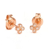 Bijoux délicats personnalisés Maimang, plaqués or 18 carats, argent sterling 925, boucles d'oreilles à clous en zircon cubique lumineux pour femmes