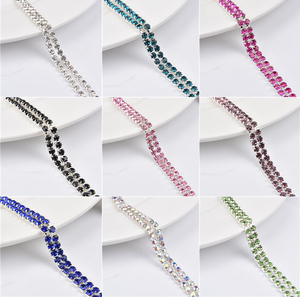 Oferta Especial: Cadena de Cristales de Imitación para Coser, Tamaños Ss6-Ss28, Cristales Brillantes con Engaste de Plata, Adornos de Diamantes para Manualidades, Accesorios para Vestidos y Ropa - Product Image 5