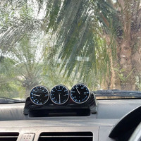A1 OBD Meter Racing Performance 60mm Triple Gauge Kit RPM Tachometer Pengukur Suhu Air Pengukur Tegangan dengan Pengontrol OBD