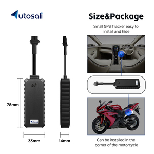 Autosali Hỗ Trợ OTA Nhỏ GPS Định Vị Xe Máy Định Vị Xe Tracker Thời Gian Thực GSM Mini Thiết Bị GPS Tracker Mà Không Cần Sim Thẻ - Product Image 5